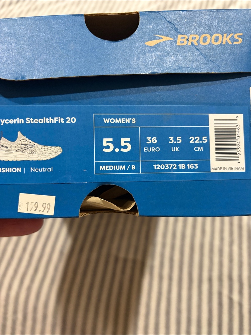 : Brooks Glycerin StealthFit 20 Women's Running Shoes Size 5.5 Neutral Cushion